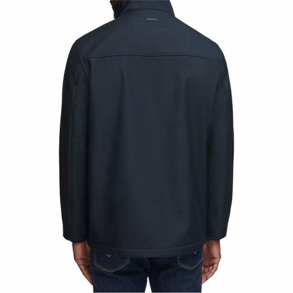 Andrew Marc Men's Textured Jacket Color: Blue - Picture 3 of 3